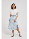Moodo Svijetloplava široka suknja