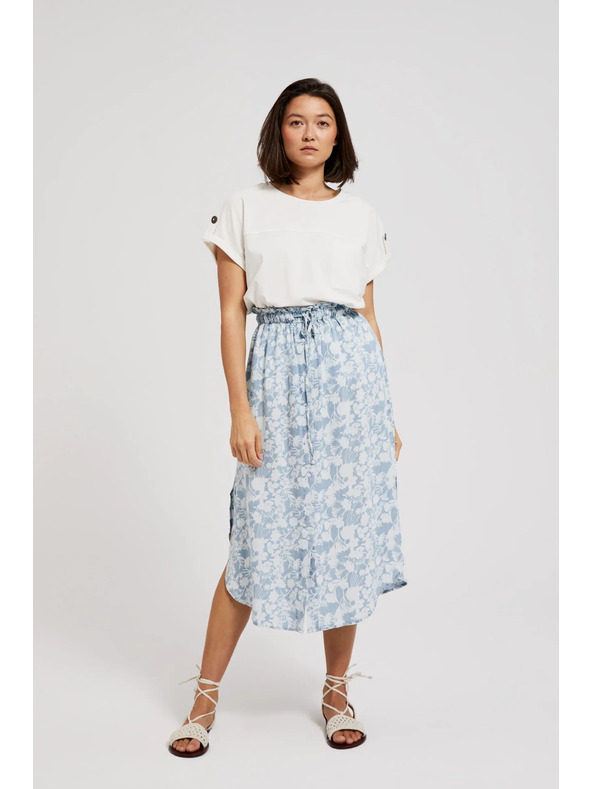 Moodo Svijetloplava široka suknja