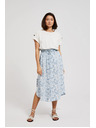 Moodo Svijetloplava široka suknja