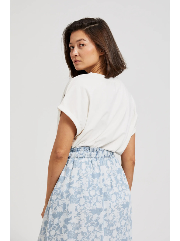 Moodo Svijetloplava široka suknja