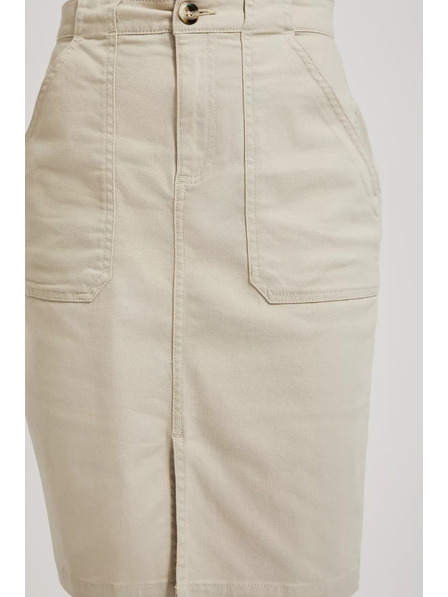 Moodo Bež suknja s prorezom