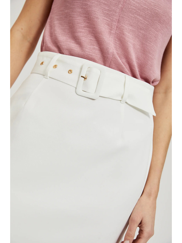 Moodo Bijela uska suknja s pojasom