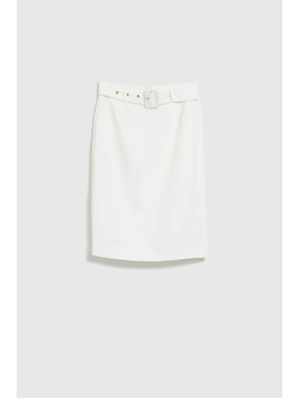 Moodo Bijela uska suknja s pojasom