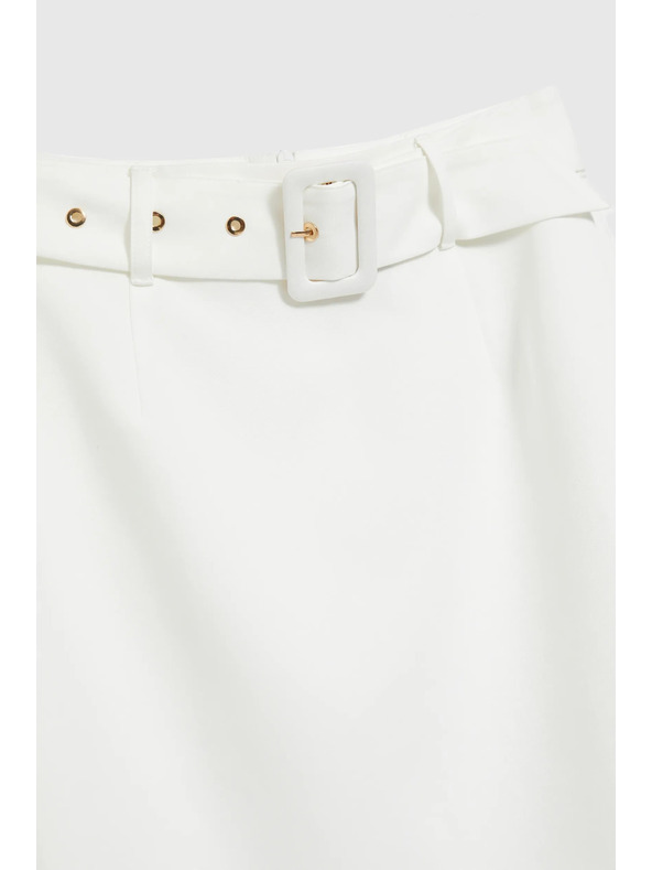 Moodo Bijela uska suknja s pojasom