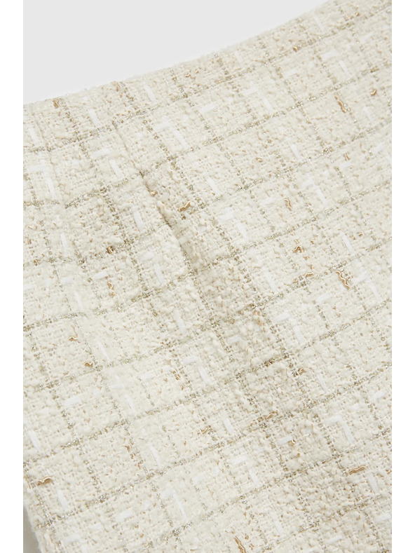 Moodo Krem uska kostkasta suknja