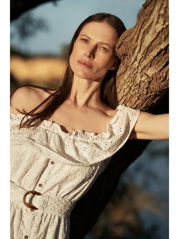 Moodo Duge haljine spuštenih ramena