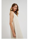 Moodo Krem pamučne haljine