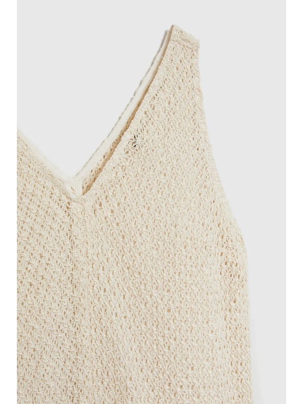 Moodo Krem pamučne haljine