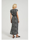 Moodo Uzorirana duga haljina s prorezom