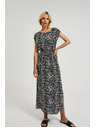 Moodo Uzorirana duga haljina s prorezom