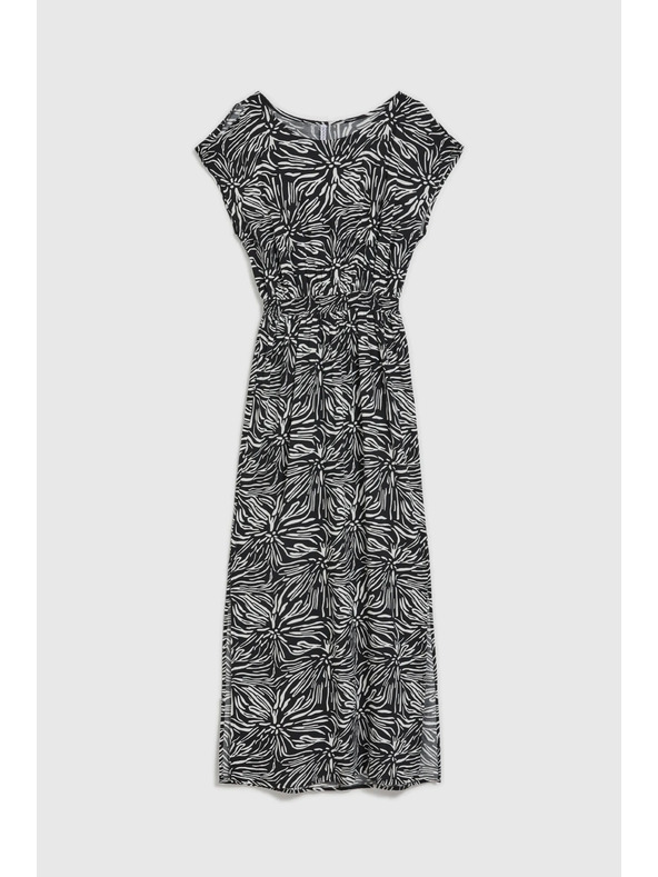 Moodo Uzorirana duga haljina s prorezom