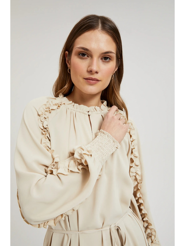 Moodo Krem maxi haljine