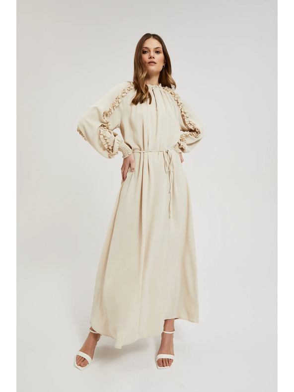 Moodo Krem maxi haljine