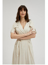 Moodo Bež haljina s pojasom