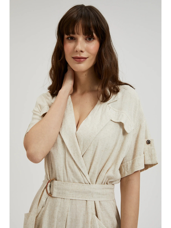 Moodo Bež haljina s pojasom