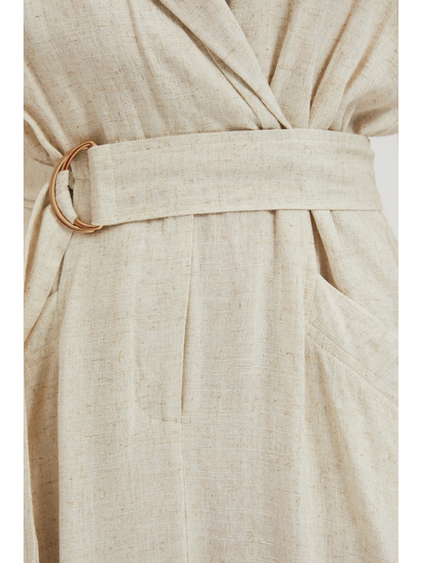 Moodo Bež haljina s pojasom
