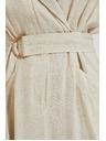 Moodo Bež haljina s pojasom