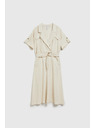 Moodo Bež haljina s pojasom