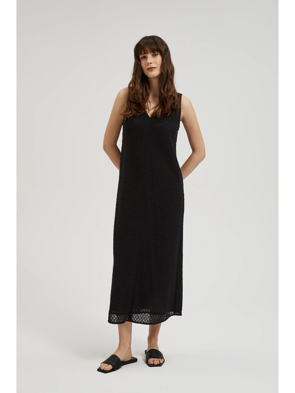 Moodo Crne haljine na bretele