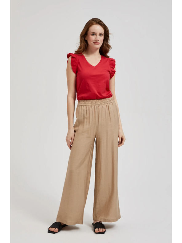 Moodo Crvena majica s volanima