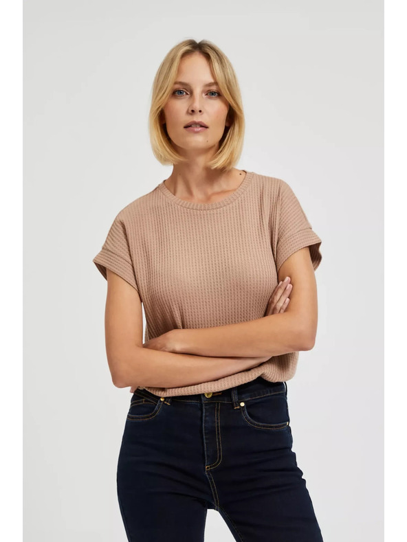 Moodo Svijetlosmeđa majica