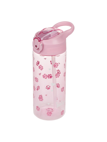 BAAGL  BAAGL Tritanska boca za piće sa slamkom Šape 500 ml