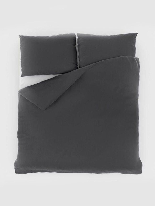 Kvalitex Listovi od francuskog muslina 220x200, 70x90cm tamno sivi Kvalitex