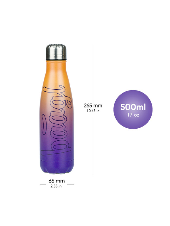 BAAGL  BAAGL Termosica s metalnim poklopcem Gradient žuto-ljubičasta, 500 ml