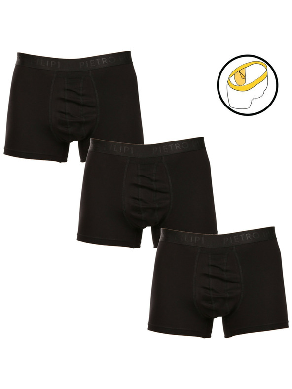 Pietro Filipi Set od tri - muške bokserice Pietro Filipi balls holder crne