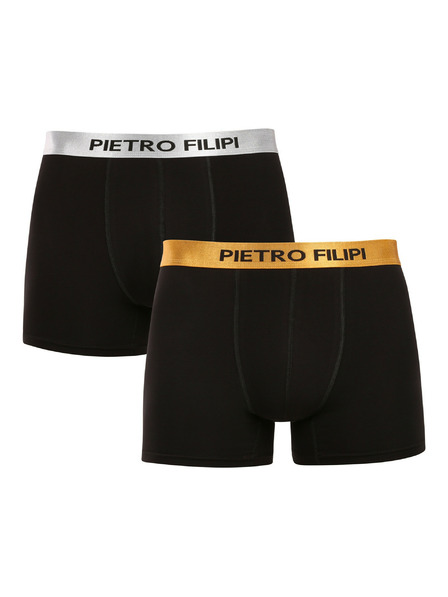 Pietro Filipi Set od dva - muške bokserice Pietro Filipi crne Metalic mix