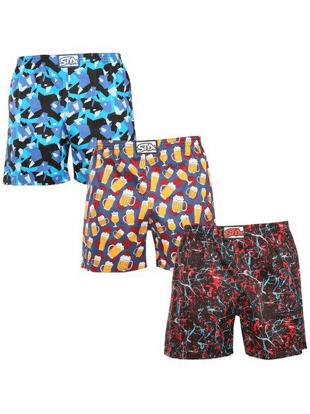 Styx Set od tri - muške pidžama hlače Styx višebojne