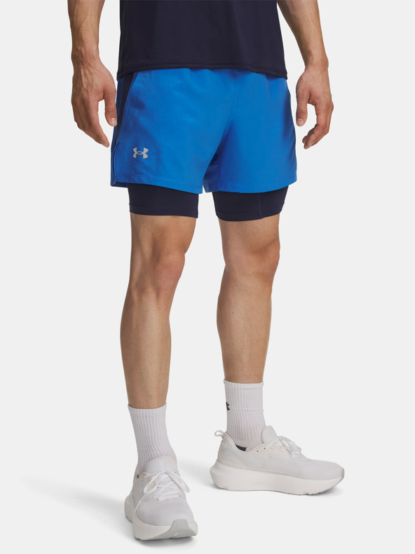 Under Armour Muške kratke hlače Under Armour UA LAUNCH 5" 2-IN-1 SHORTS-BLU