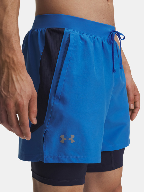 Under Armour Muške kratke hlače Under Armour UA LAUNCH 5" 2-IN-1 SHORTS-BLU