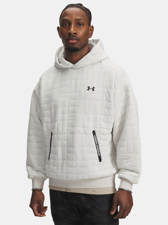 Under Armour Muška dukserica Under Armour UA Unstoppable Flc Txtr Hdy-WHT