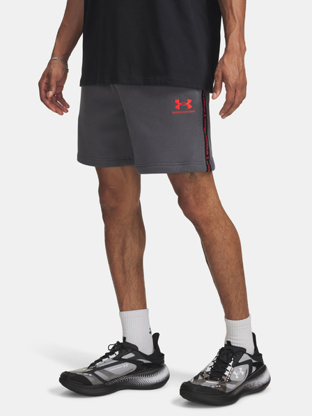 Under Armour Muške kratke hlače Under Armour UA Icon Fleece Short Taping-GRY