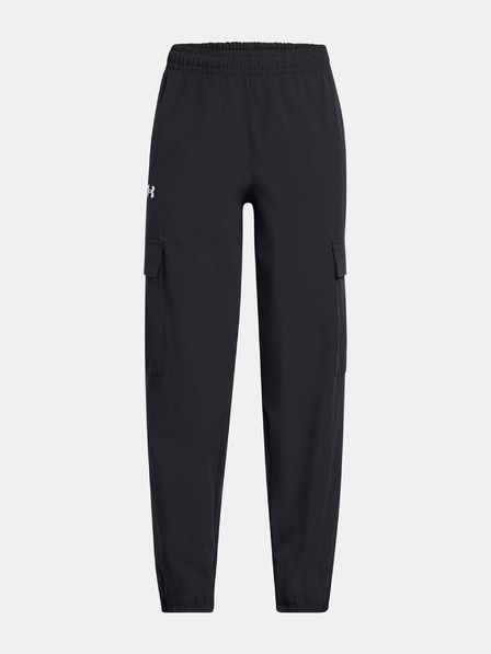 Under Armour Djevojačke sportske hlače Under Armour UA Rival Woven Cargo Pants-BLK