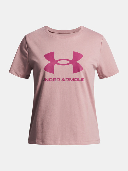 Under Armour Djevojačka majica Under Armour UA BIG LOGO SS-PNK