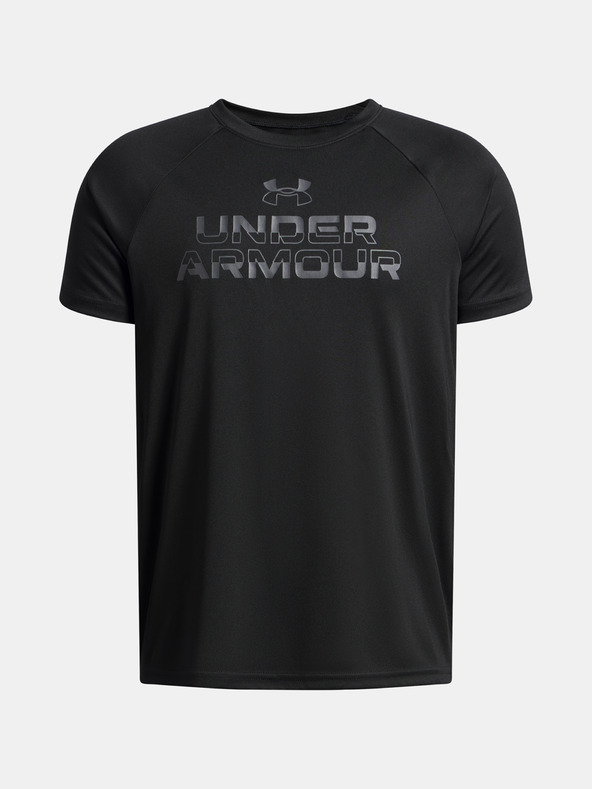Under Armour Dječačka majica Under Armour UA Tech Split Wordmark SS-BLK