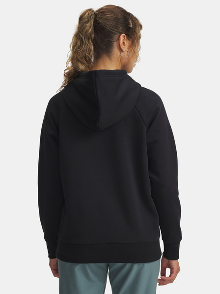 Under Armour Ženski hoodie Under Armour UA Rival Flc Shimmer Hdy-BLK