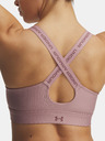 Under Armour Ženski grudnjak Under Armour UA Infinity High Zip 2.0 Bra-PNK