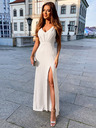 Edoti Maxi haljina HONEY s prorezom - krem