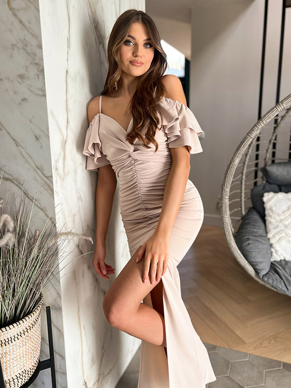 Edoti Maxi haljina FLORENCE - krem