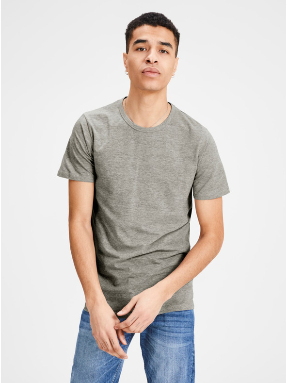 Jack & Jones Jack & Jones Basic siva tigrasta majica