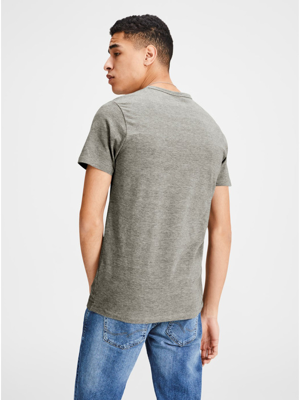 Jack & Jones Jack & Jones Basic siva tigrasta majica