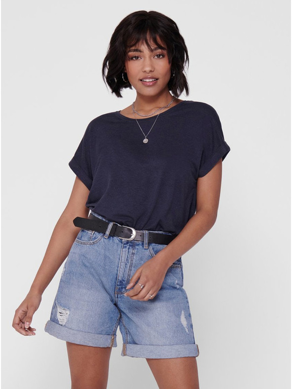 ONLY Plava široka majica kratkih rukava SAMO Moster