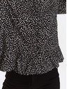 TOP SECRET Crna bluza s uzorkom i TOP SECRET gumbima