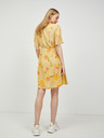 Pieces Pieces Tianna Tie Up žuta cvjetna haljina na omot
