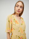 Pieces Pieces Tianna Tie Up žuta cvjetna haljina na omot