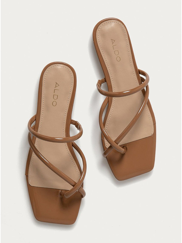 Aldo Smeđe ženske japanke ALDO Mounis