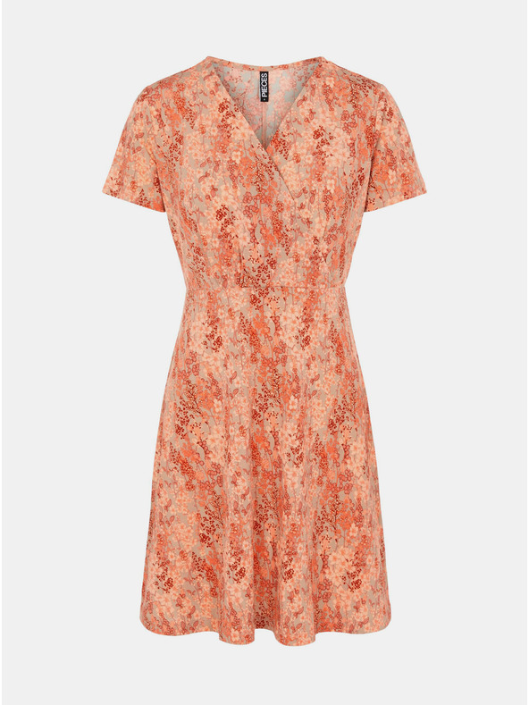 Pieces Pieces Emanuelle narančasta cvjetna haljina